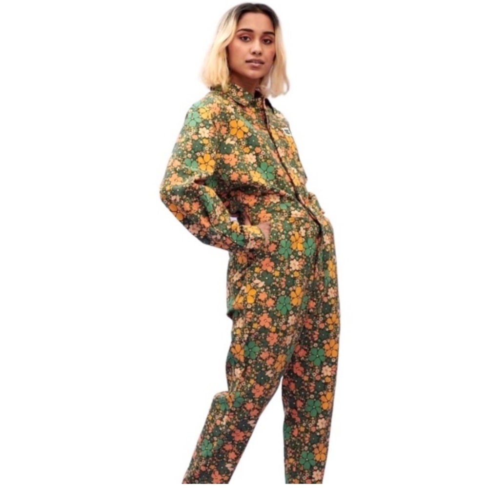 Lucy & Yak Carmen Floral Boilersuit Organic Cotton The Tay Print Womens S